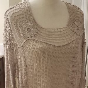 Cato open crochet tunic